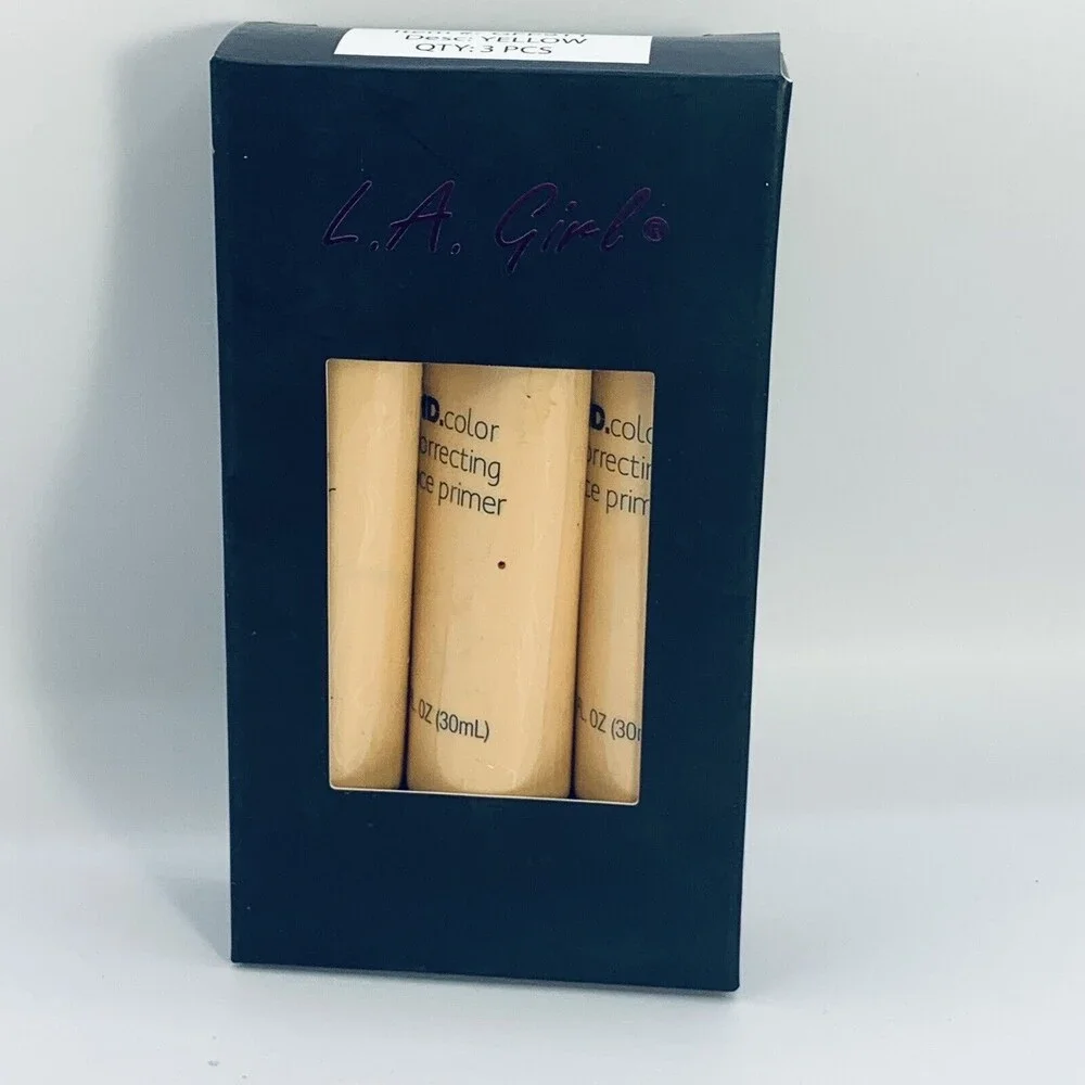 3 Pack L.A. Girl Pro.prep Correcting Primer- 1 OZ EA Yellow GFP911